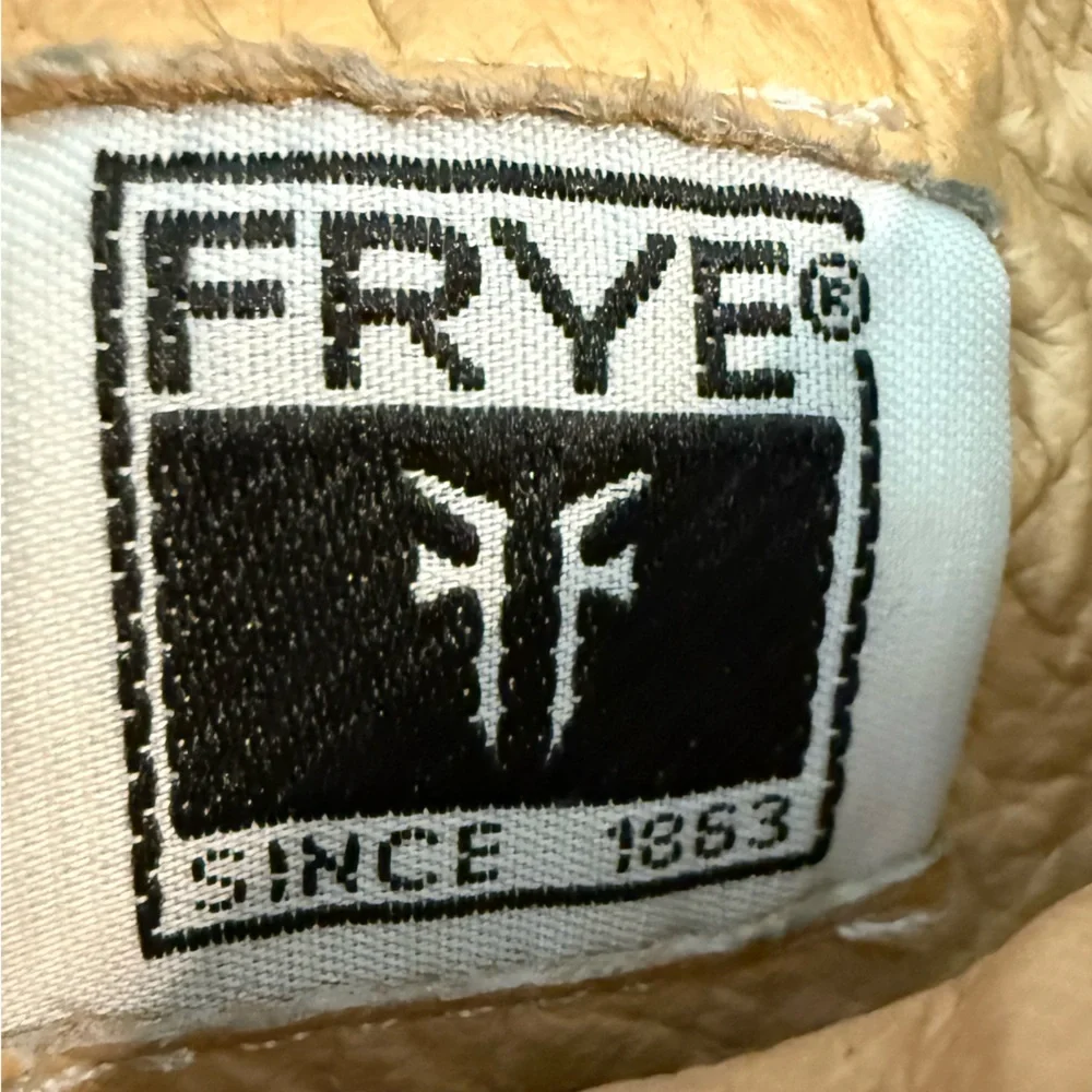 Frye Brown Leather Harness Ankle Boots